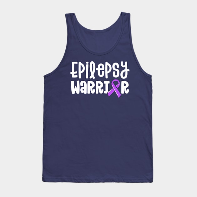 Epilepsy Warrior Shirt Kids Purple Ribbon Awareness Women Tank Top by 14thFloorApparel